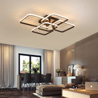 Black/White Modern LED Ceiling Chandelier,Living Room LED Chandelier Lamp,dimmable Bedroom Ceiling Light Fixture,3-6 head lustre