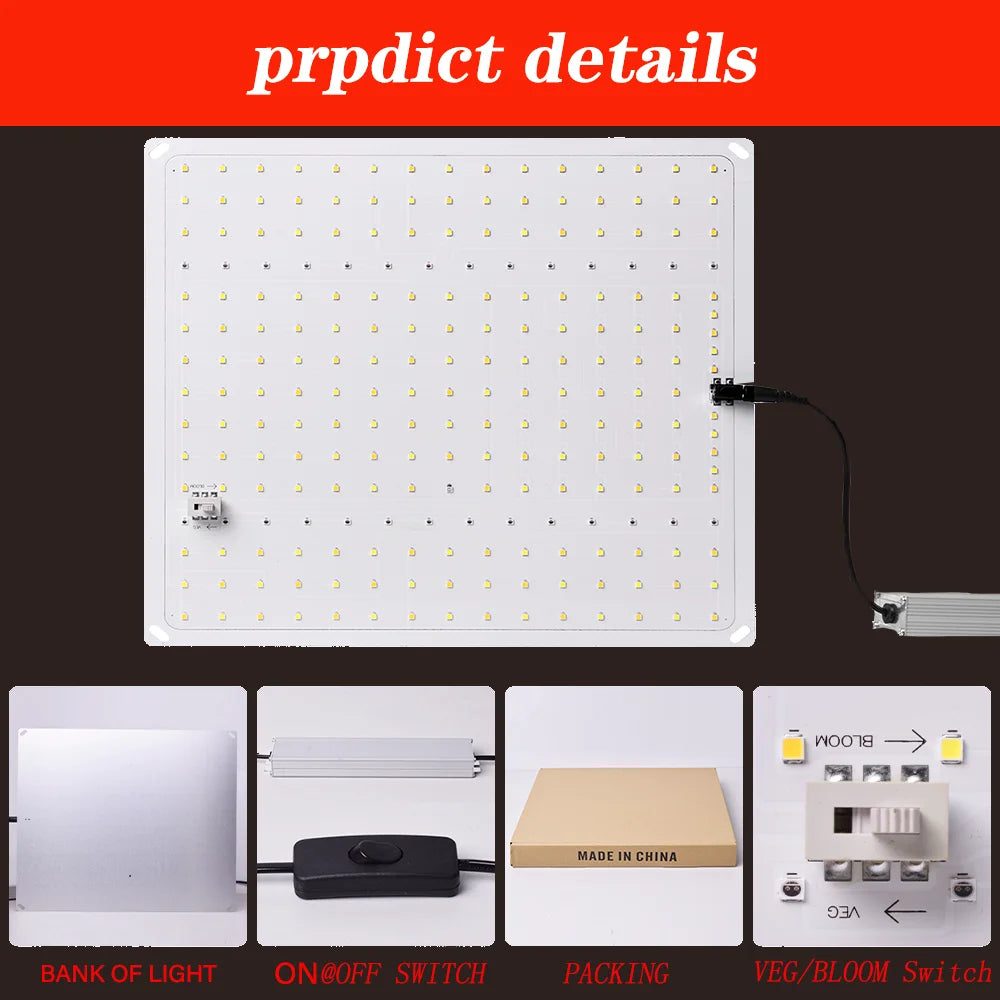 Grow Tent Growbox Hydroponics Growing System Led Grow Plant Lights Full Kits High PPFD 4Inch Duct Fans Activated Carbon Filter