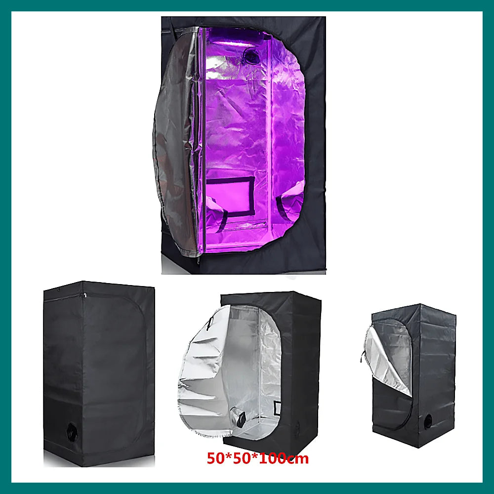 Grow Tent Growbox Hydroponics Growing System Led Grow Plant Lights Full Kits High PPFD 4Inch Duct Fans Activated Carbon Filter