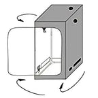 Grow Tent Growbox Hydroponics Growing System Led Grow Plant Lights Full Kits High PPFD 4Inch Duct Fans Activated Carbon Filter