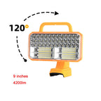Portable Utility lights 4200LM LED Work Light Compatible with Dewalt 20V Max Lithium-ion Battery, Flashlight with USB Port