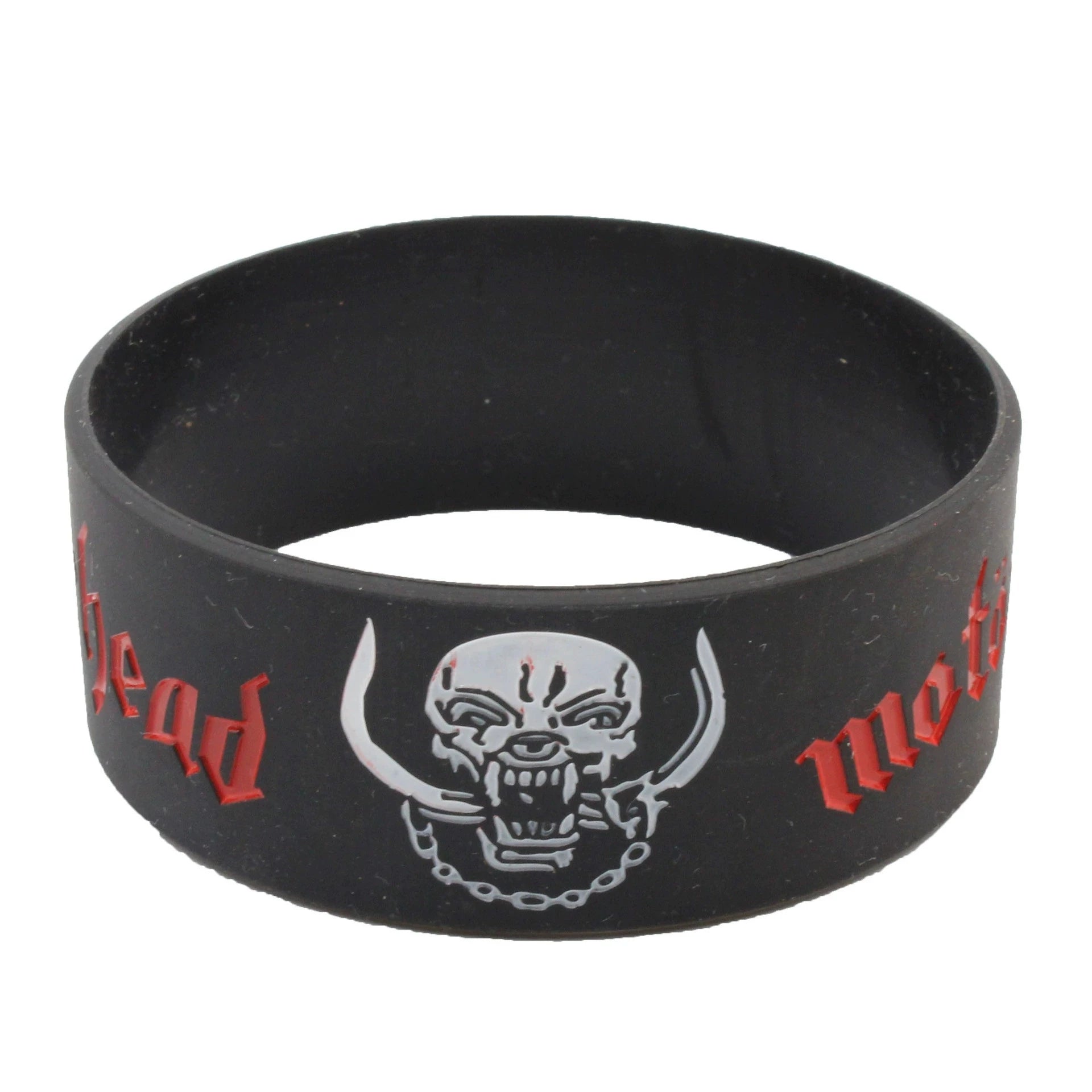 New 1PC MOTORHEAD Silicone Letter Bracelet Men Wide Rock Music Band Rubber Bracelets & Bangles Women Jewelry Gifts SH375