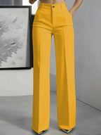 New 2025 Women's High-Waisted Draped Straight-Cut Suit Pants Simple European American Cross-Border Fashion for Women