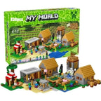 Cretive DIY Game The Farm Cottage Village House Building Blocks Compatible Bricks Toys Birthday Gift