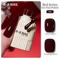 RS 10g ANCORA Red Series Gel Nail Polish Autumn Winter Dark Red Nail Art Varnish Soak Off UV LED Gel for Home Salon NailSupplies