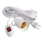 Lamp Bases Universal With Switch Led Bulb Socket Adapter E27 Screw Lamp Holder Accessories Tools Two Plugs Suspension