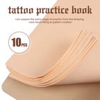 DQFART 1MM Blank Tattoo Practice Skin Book Permanent Makeup Accessories for Beginners and Experienced Artists 10/5/3Pcs