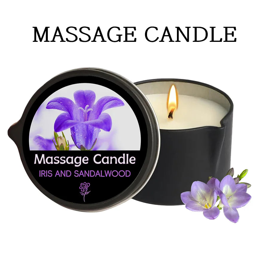 Massage Candle - Essential Oil- Lavender, 2oz/56.7g Melts into Warm Massage Oil - Massage Oil Candle, Pour Spout
