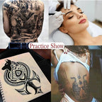 5/50pcs Silicone Tattoo Practice Skin - Double-Sided Fake Leather Sheets for Microblading, Permanent Makeup & Tattoo Training