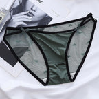 Women's Thong Delicate and Soft Lace Sexy Panties Charming New Mesh Lace-up Bow Briefs Low Waist Panties