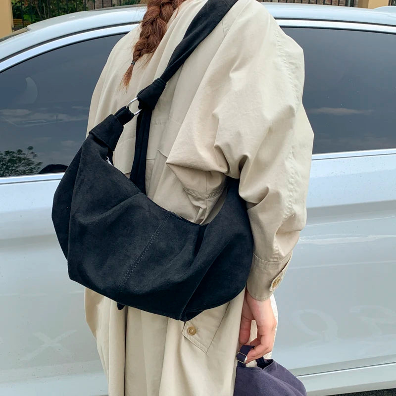 LEFTSIDE Women PU Leather Crossbody Bag 2025 Winter Retro Trend Female Shoulder Bag Luxury Designer Handbags and Purses