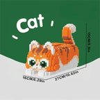 4655 Pieces of Cute Little Orange Cat Tissue Box Handmade Puzzle Model Kits, Ideal Halloween Gifts, Christmas Gifts/Thanksgiving Gifts, School Prizes