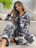 Long Sleeve Pajamas Women Woman Pajama Set Home Wear Set Big Size Women's Pajamas Sleepwear Pigma Winter Sleep Lounge Underwear
