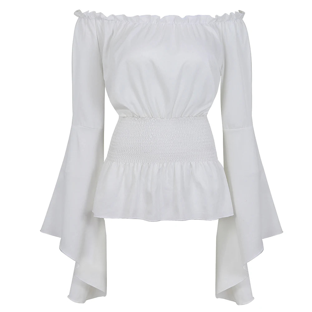 Steampunk Corset Dress Gothic PU Leather Corset Crop Top Renaissance Blouse With Burlesque Skirt Three-Pieces Set Pirate Costume