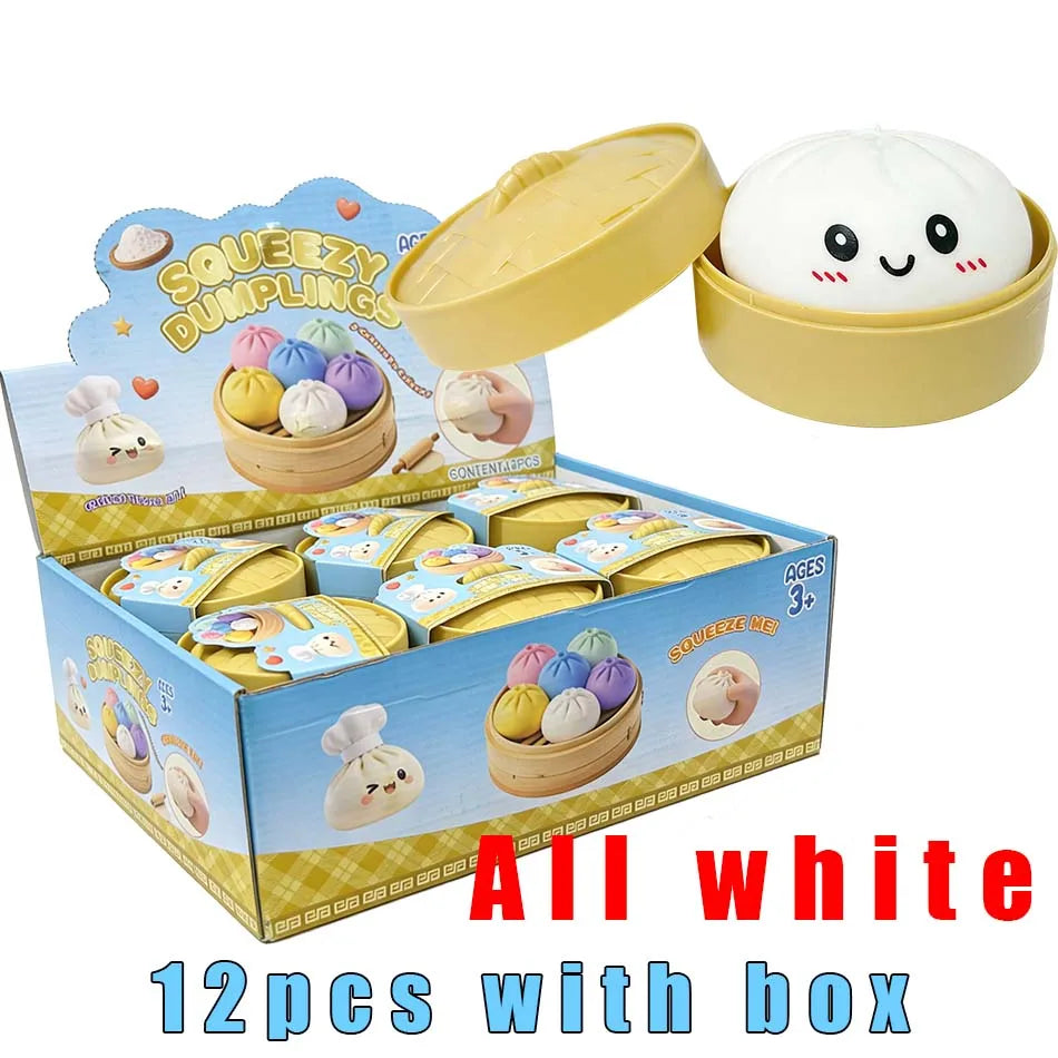 Simulation Flash Dumpling Pressure Ball Slow Rebound Soft Pinch Decompression Office Home Decorat  Adults Birthday Gifts