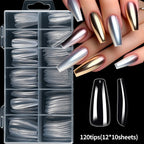 240/120pcs 8 Styles Clear Soft Gel Fake Nail Tips Full Cover Long Square Almond Acrylic Press On Nails Extension Nail Salon Tool
