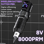POSEIDON Tattoo Kit V5 High Quality Tattoo Pen Kit For Permanent Makeup Tattoo Machine Kit Wireless Power Supply Tattoo Gun Kit
