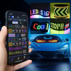 Huge Bright Devil Eyes LED Light Demon's Eye Programmable Scrolling LED Sign Flexible Screen for Store and Car Displays