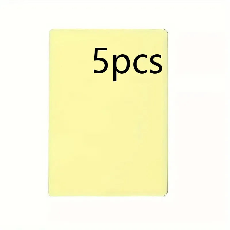 5/50pcs Silicone Tattoo Practice Skin - Double-Sided Fake Leather Sheets for Microblading, Permanent Makeup & Tattoo Training