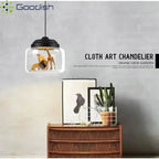 Modern Stylish Glass jar-shaped animal figurine LED Pendant Light Art Creative Lamps for Living Room Home Decoration Chandeliers