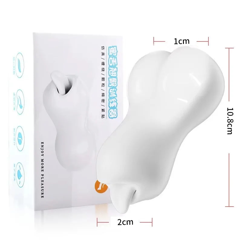 Male Soft Realistic Vagina Sexy Pocket Pussy SexToys For Men Oral Masturbator Stick Deep Throat Artificial Masturbation SexToys