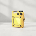 Portable Mini Keychain Flashlight USB Rechargeable Magnetic Work Light Waterproof Adjustable Lantern