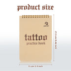 DQFART 1MM Blank Tattoo Practice Skin Book Permanent Makeup Accessories for Beginners and Experienced Artists 10/5/3Pcs
