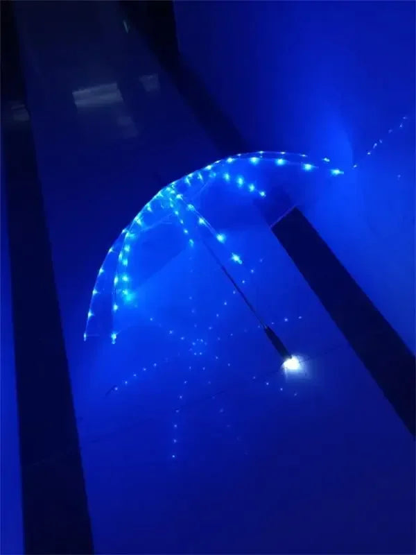 Fashion LED Transparent Umbrella  Creative Luminous Umbrella for Location Shooting Boys and Girls Party Props Unique and Stylish