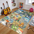 Cartoon Anime Pokemonzd Carpet Rug for Home Living Room Bedroom Sofa Doormat Decor,Child Play Area Rug Non-slip Floor Mat Gifts