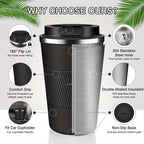 304 Stainless Steel Coffee Mug Insulated Travel Tumbler Leak-proof Thermal Cup for Hot Cold Drinks Portable Coffee Cup with Lid