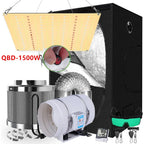 Grow Tent Growbox Hydroponics Growing System Led Grow Plant Lights Full Kits High PPFD 4Inch Duct Fans Activated Carbon Filter