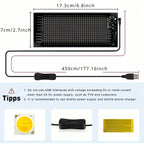 Huge Bright Devil Eyes LED Light Demon's Eye Programmable Scrolling LED Sign Flexible Screen for Store and Car Displays
