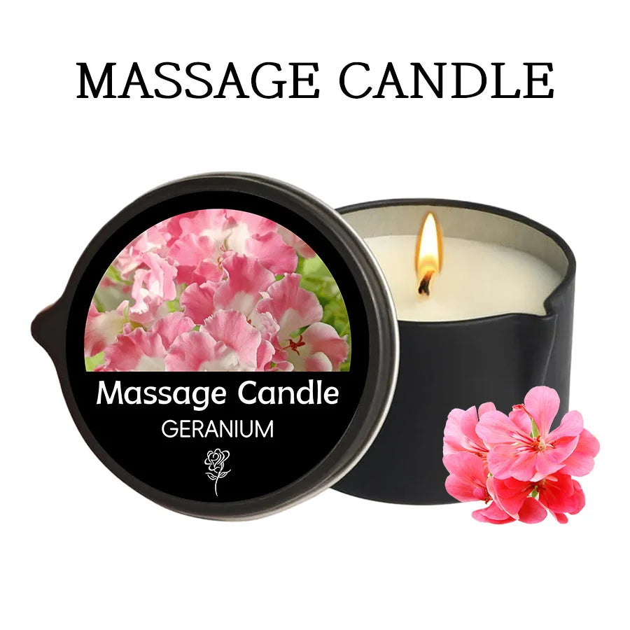 Massage Candle - Essential Oil- Lavender, 2oz/56.7g Melts into Warm Massage Oil - Massage Oil Candle, Pour Spout