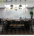 Modern Stylish Glass jar-shaped animal figurine LED Pendant Light Art Creative Lamps for Living Room Home Decoration Chandeliers