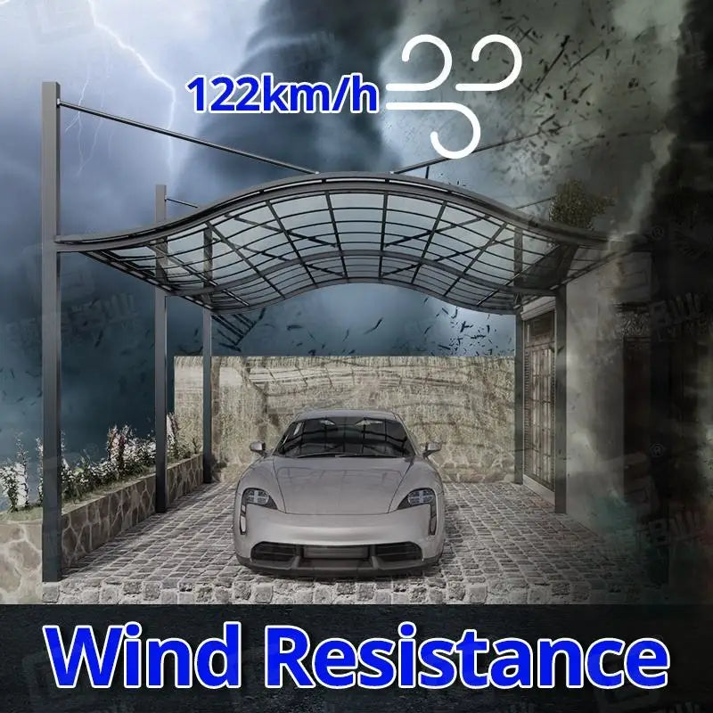 Polycarbonate awning canopy Aluminum frame Carport Carports Car Garage Shelter Canopy Aluminum Carport Polycarbonate Roofing