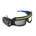 2 in 1 Headlamp Glasses 90 Degree Rotation Gesture Control System 5 Lighting Modes Waterproof Car Repair Outdoor Work Emergency