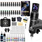 POSEIDON Tattoo Kit V5 High Quality Tattoo Pen Kit For Permanent Makeup Tattoo Machine Kit Wireless Power Supply Tattoo Gun Kit