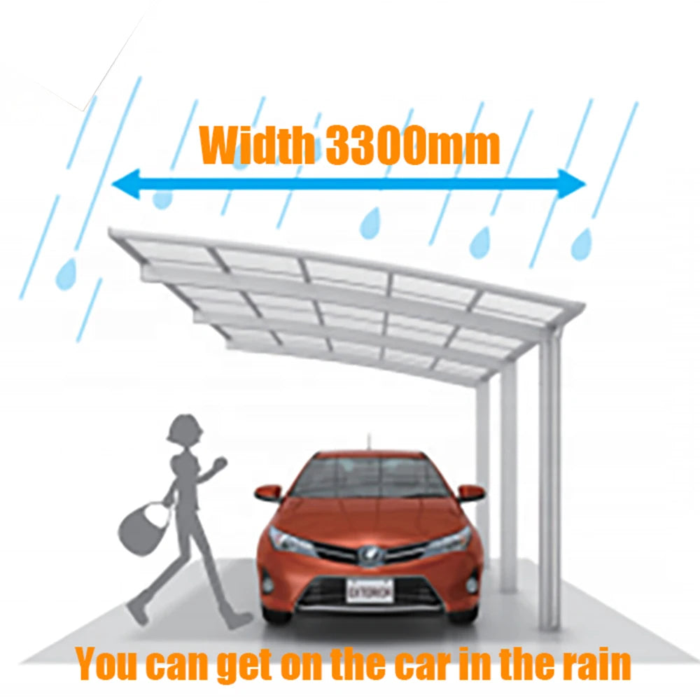 Polycarbonate awning canopy Aluminum frame Carport Carports Car Garage Shelter Canopy Aluminum Carport Polycarbonate Roofing