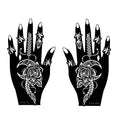 Flower Pattern Tattoo Stencils for Women Hollow Henna Tattoo Stencils for Hand Fingers Reusable Tattoo Templates Tattoo Tools