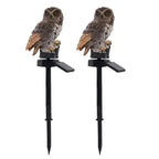 Solar Owl Ground Light LED Outdoor Courtyard Lamp Garden Light Waterproof Stake Light Pathway Decor Solar Patio Ground Lantern