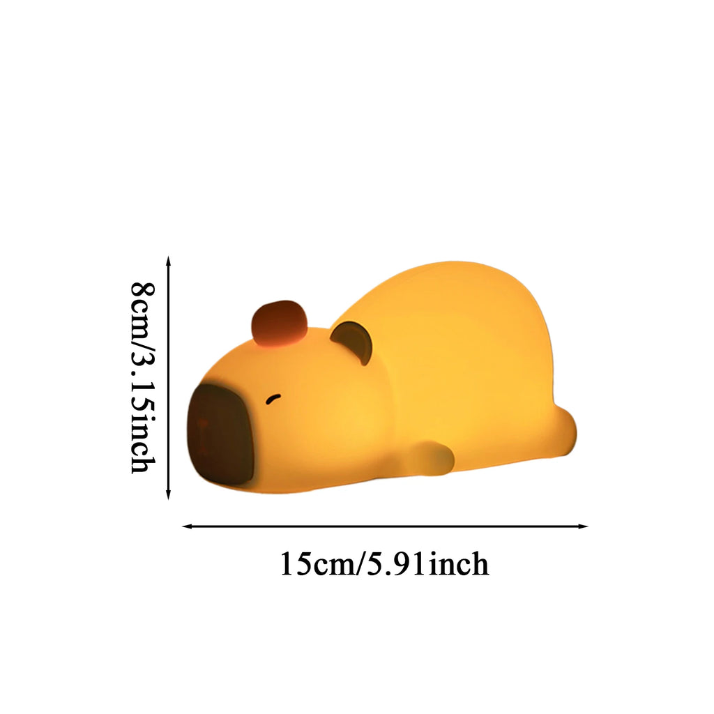 LED Night Lights Cute Panda Silicone Lamp Battery powered Touch Night Lamp Bedside Decor 3 Modes Dimmable Kids Baby nightlight