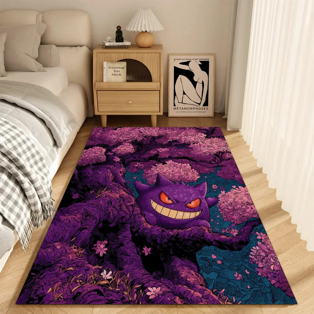 Fashion Entrance Mat Living Room P-Pokemon Rugs Decoration G-gengar Floor Mats Kitchen Carpet Balcony Doormat Front Door Bath
