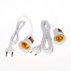 ♥EU Plug E27 Plug With Switch & Long Cable 3/5 Meters- Lamp Holder Power Cord For DIY Lighting & Electrical Appliances