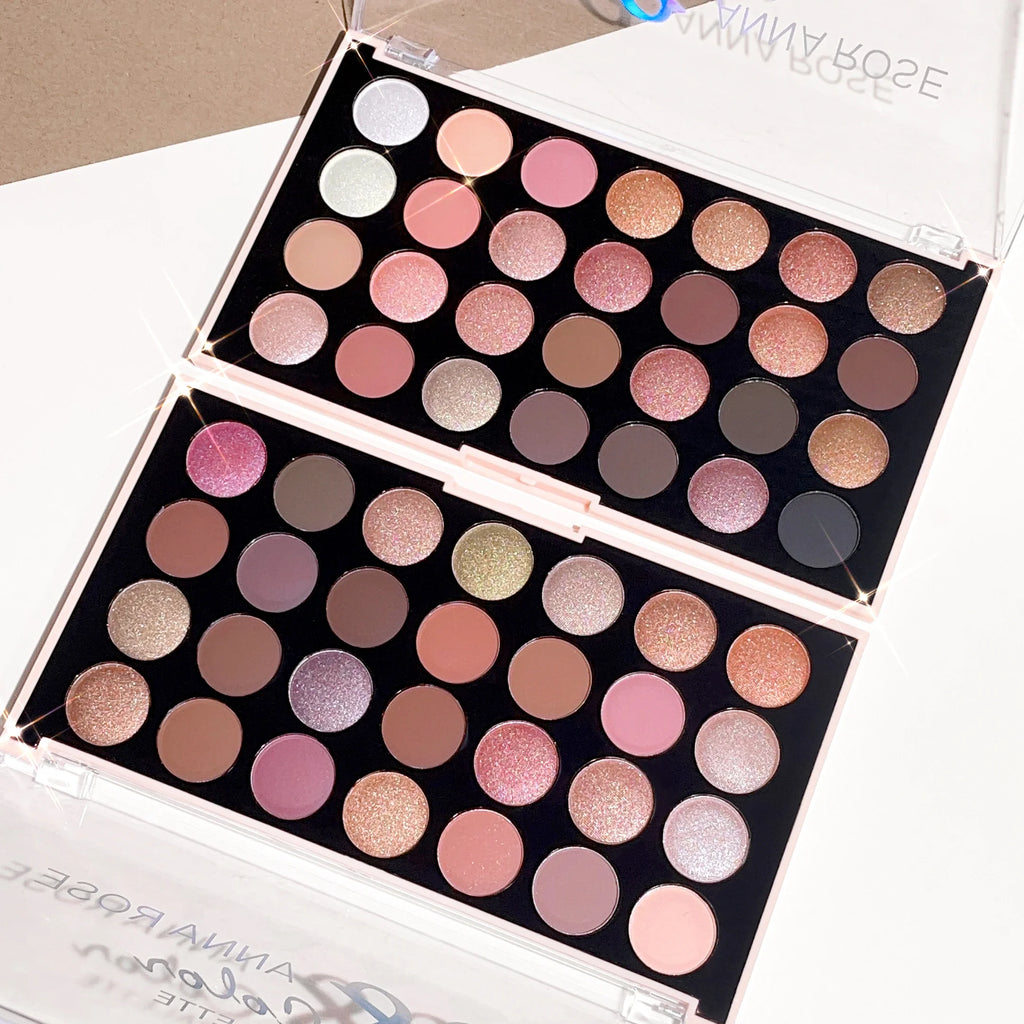 28-color eyeshadow palette, pearlescent matte, earthy tones, non-easy to fade, affordable multi-color eyeshadow palette