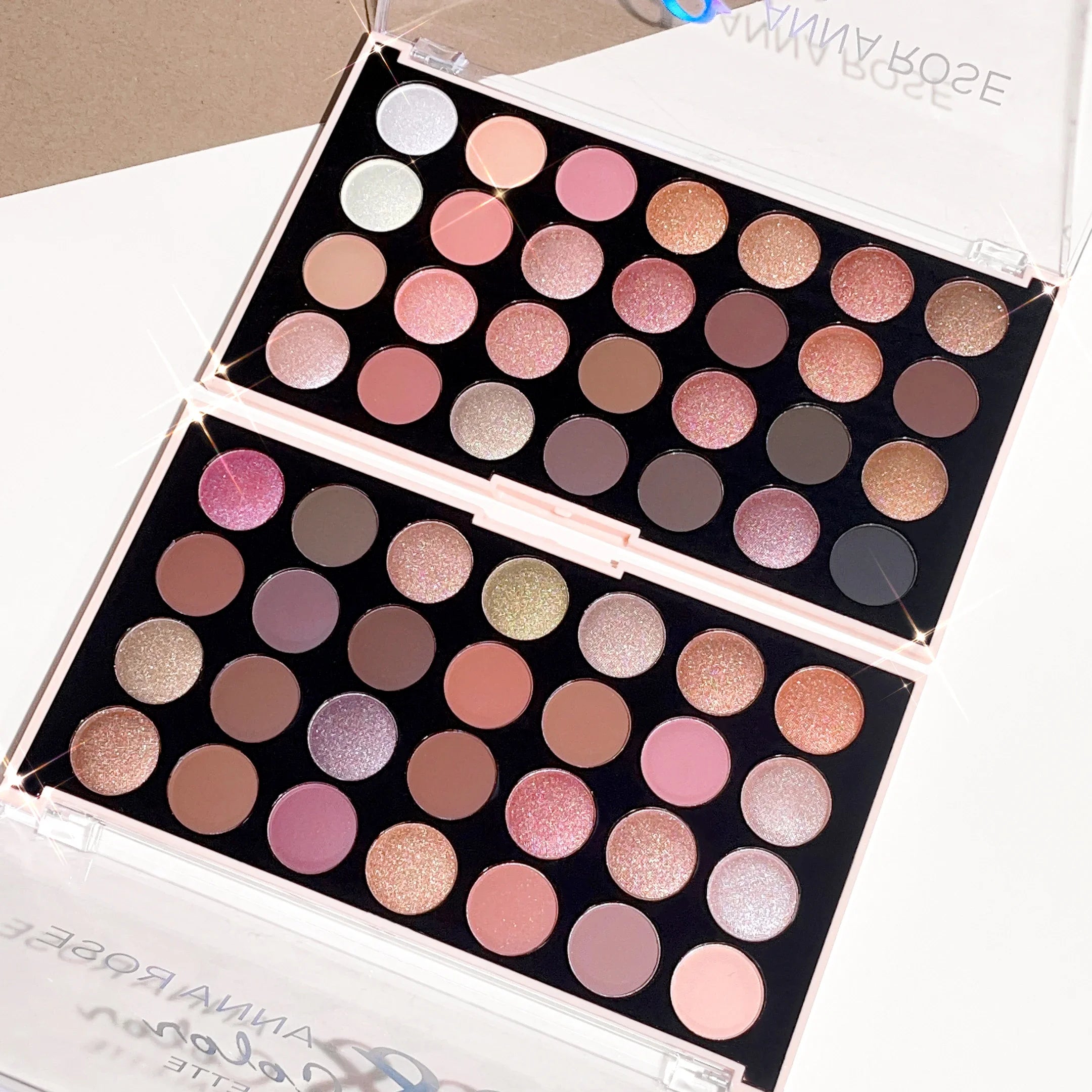 28-color eyeshadow palette, pearlescent matte, earthy tones, non-easy to fade, affordable multi-color eyeshadow palette