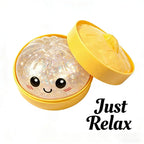 Glitter Dumpling, Simulation Dumpling Squishy Toy Adults Anxiety Relief Dumplings Fidget Toy Soft Squeeze Decompression Dough