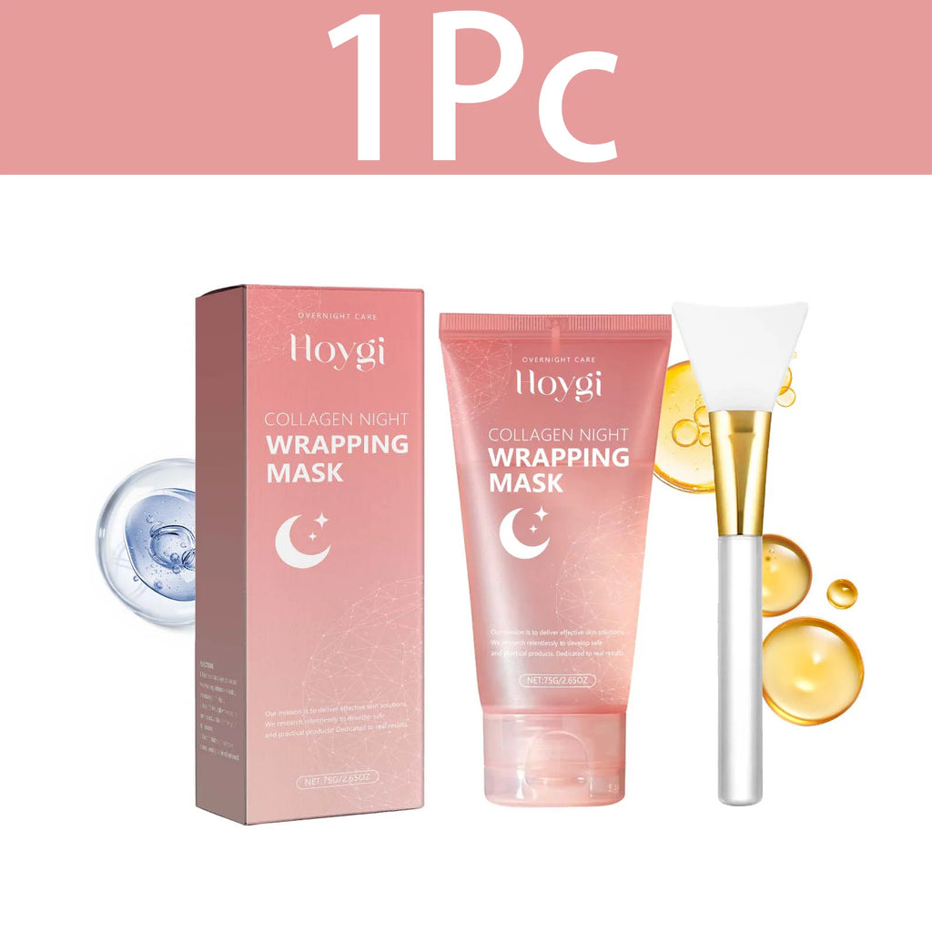 HOYGI Collagen Peel Off Facial Mask Set Night Wrapping Mask Deeply Hydrates Mask Face Anti Wrinkle Lifting Skin Care Masks