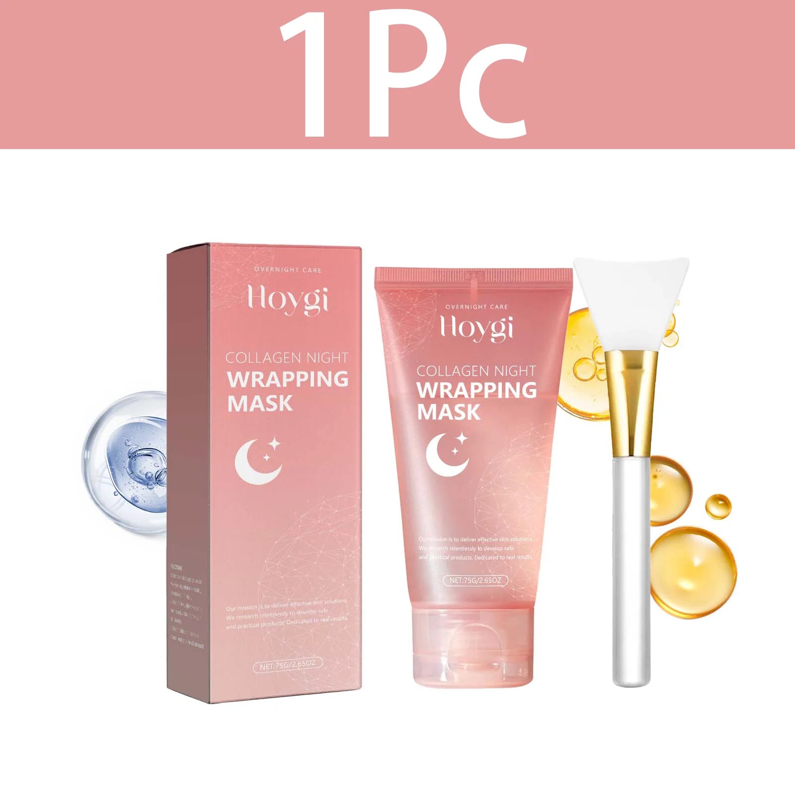 HOYGI Collagen Peel Off Facial Mask Set Night Wrapping Mask Deeply Hydrates Mask Face Anti Wrinkle Lifting Skin Care Masks