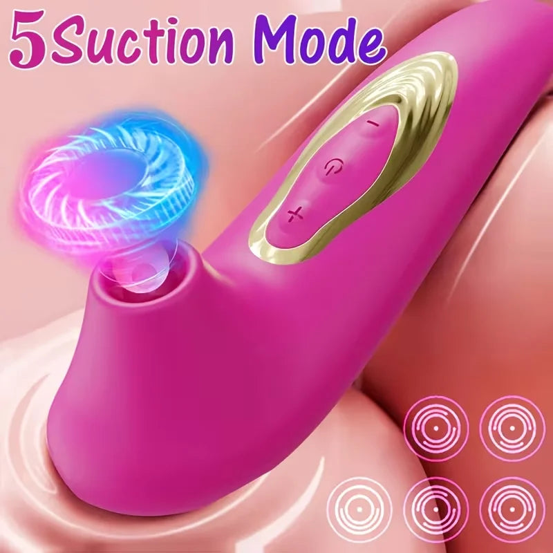 Succionador de Clítoris para Mujer, Vibrador de Pezón, Succionador de Punto G, Estimulador Erótico de Clítoris, Masturbador Feme