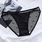 Women's Thong Delicate and Soft Lace Sexy Panties Charming New Mesh Lace-up Bow Briefs Low Waist Panties